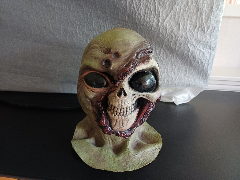 Halloween mask masker skull zombie dead horror skelet scream, Ophalen of Verzenden, Nieuw, Feestartikel, Halloween of Griezel