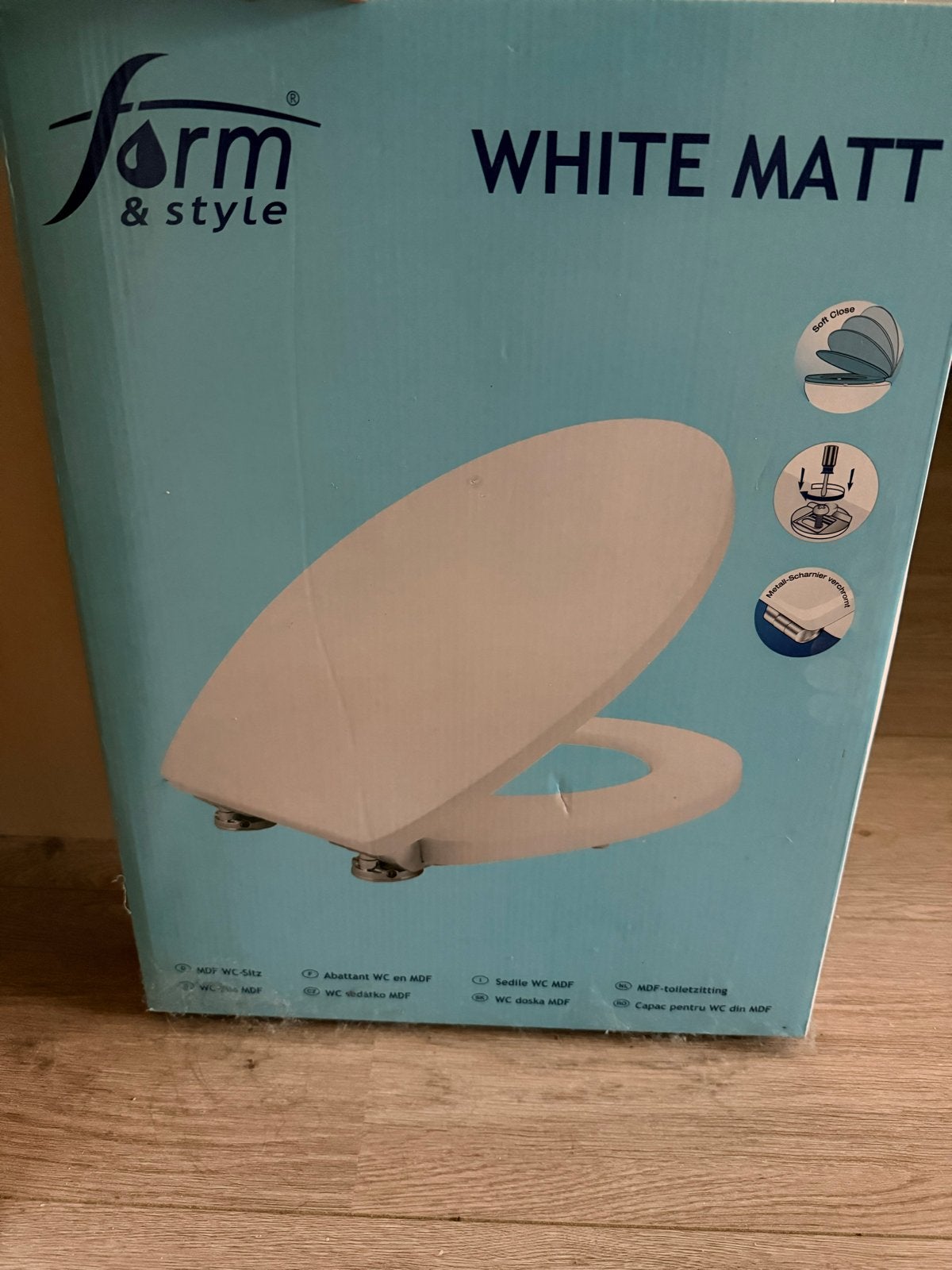 Nieuwe Form & Style WC bril - Wit Mat, Ophalen, Nieuw, Toilet