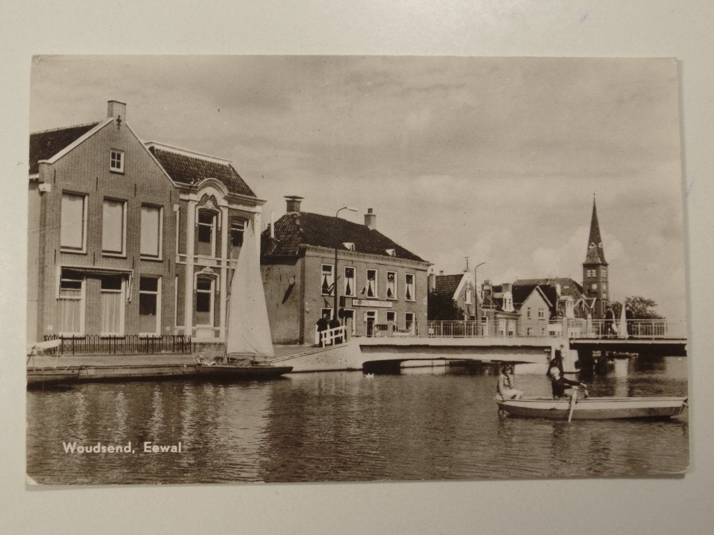 Woudsend Eewal zeilen, Ophalen of Verzenden, 1960 tot 1980, Gelopen, Friesland