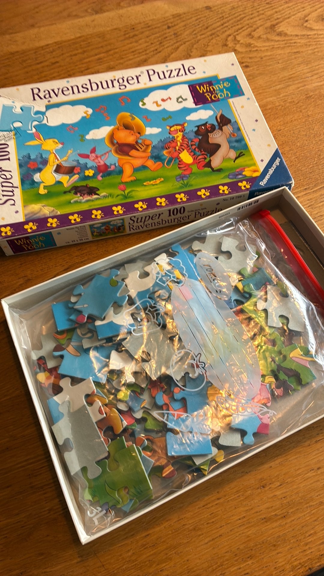 Ravensburger 100 st. Puzzel Winnie the Pooh, Ophalen of Verzenden, Meer dan 50 stukjes, Gebruikt, 6 jaar of ouder