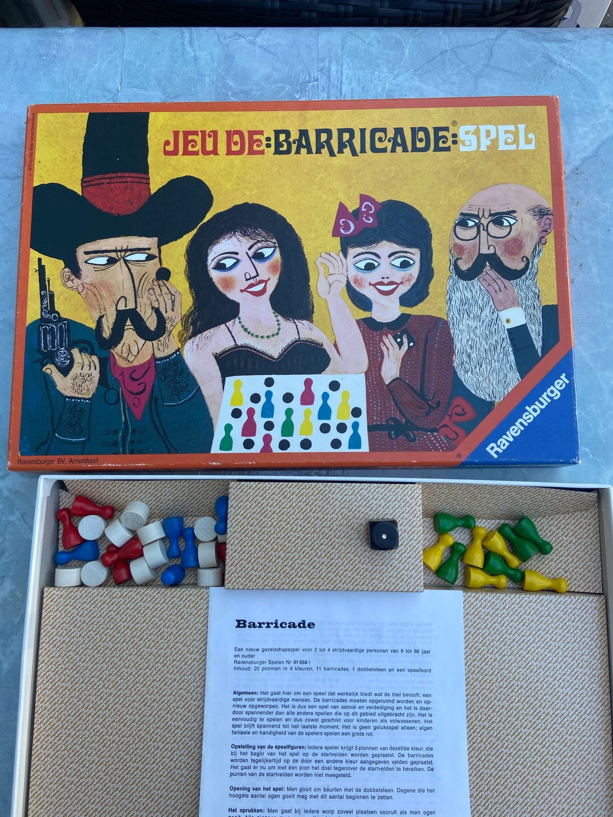 Vintage Ravensburger Barricade Bordspel - Compleet, Hobby en Vrije tijd, Gezelschapsspellen | Bordspellen, Drie of vier spelers