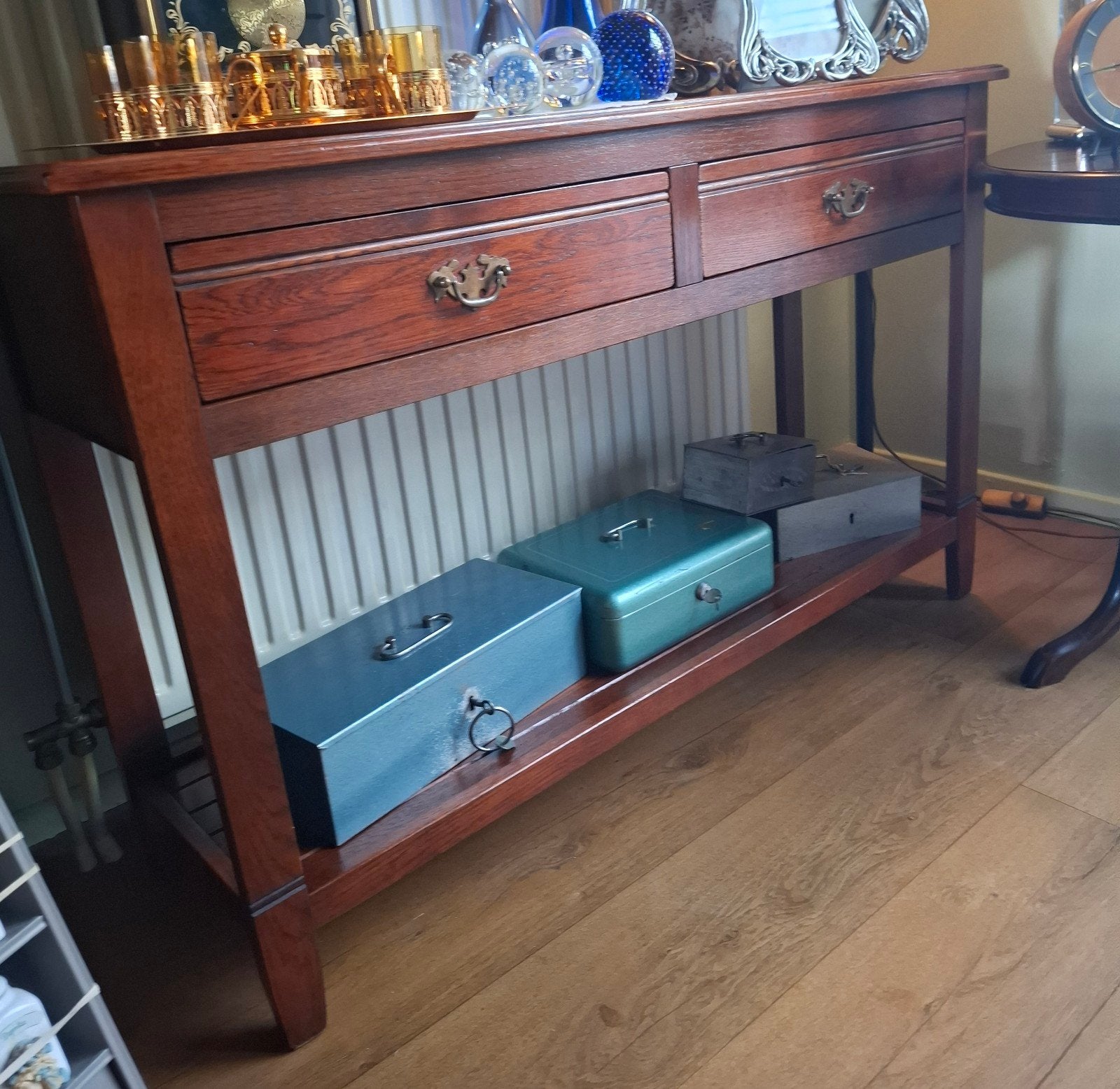 kersenhout  console-/sidetable, (120x35x77cm, Antiek en Kunst, Ophalen
