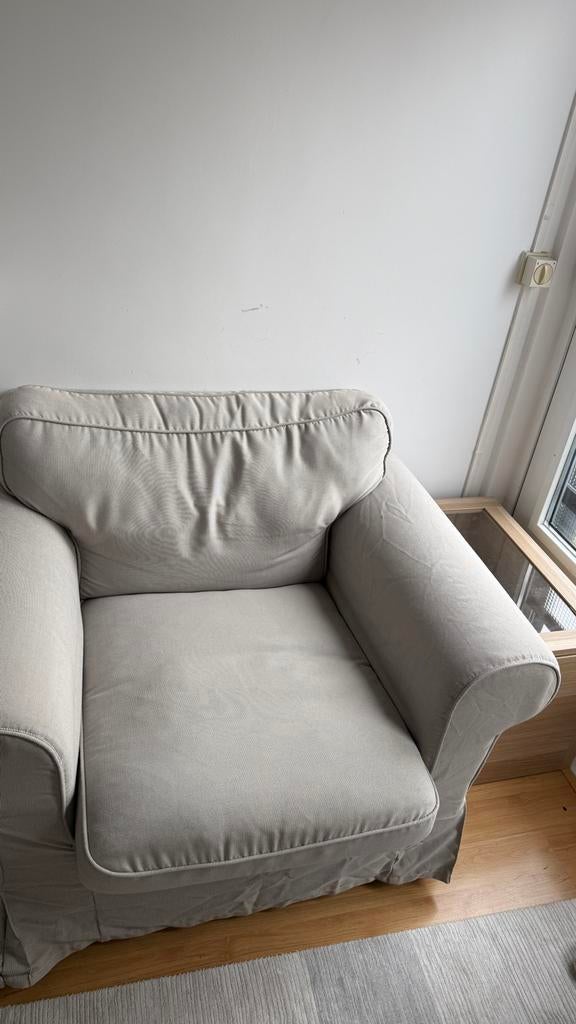 Ikea Ektorp fauteuil, Gebruikt, Ophalen of Verzenden, Eén, Stof