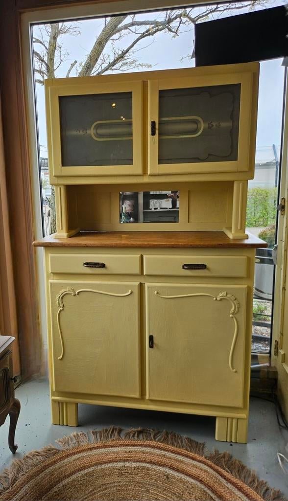 Vintage buffetkastje, Ophalen of Verzenden, 25 tot 50 cm, Glas, Minder dan 100 cm