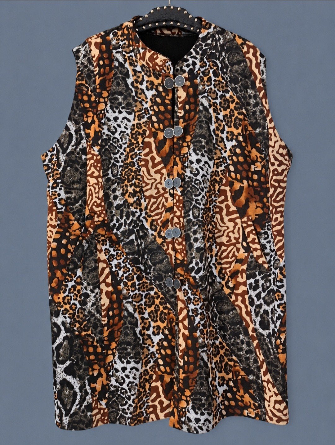 Magna  mouwloze blazer/gilet  - maat 56-58, Kleding | Dames, Magna, Ophalen of Verzenden, Zo goed als nieuw, Meerkleurig