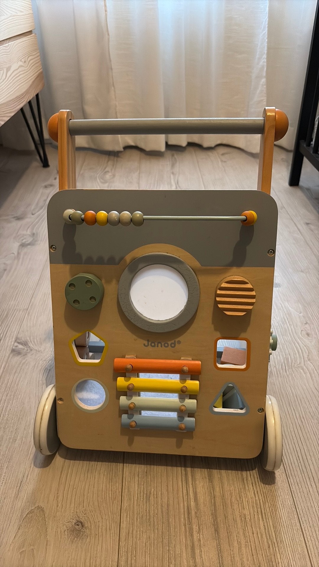 Loopkarretje van Janod, Kinderen en Baby's, Speelgoed | Houten speelgoed, Ophalen, Gebruikt