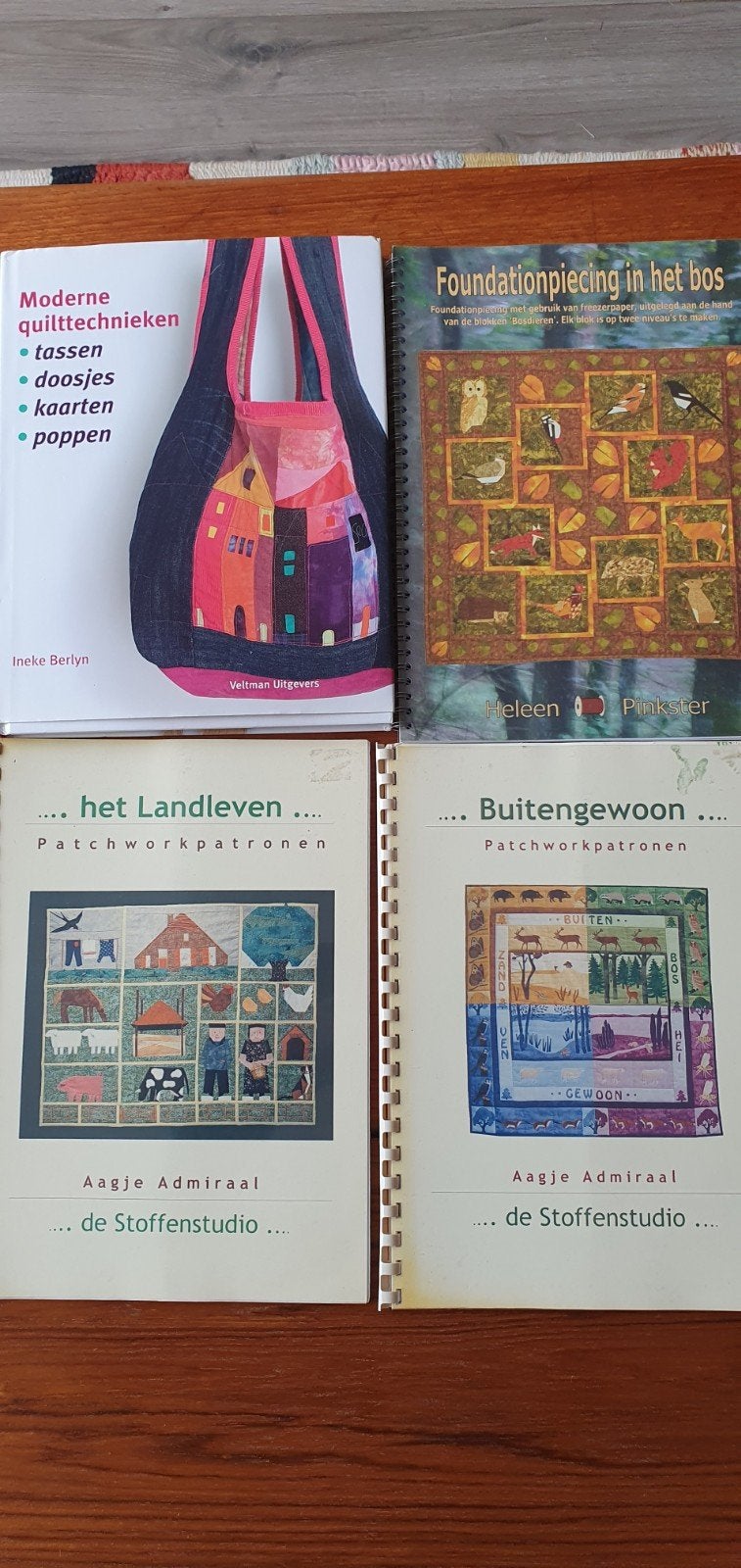 4 boeken over quilten en patchwork, Ophalen of Verzenden, Gelezen, Borduren en Naaien, Ineke Berlyn, Aagje Admiraal, Heleen Pinkster