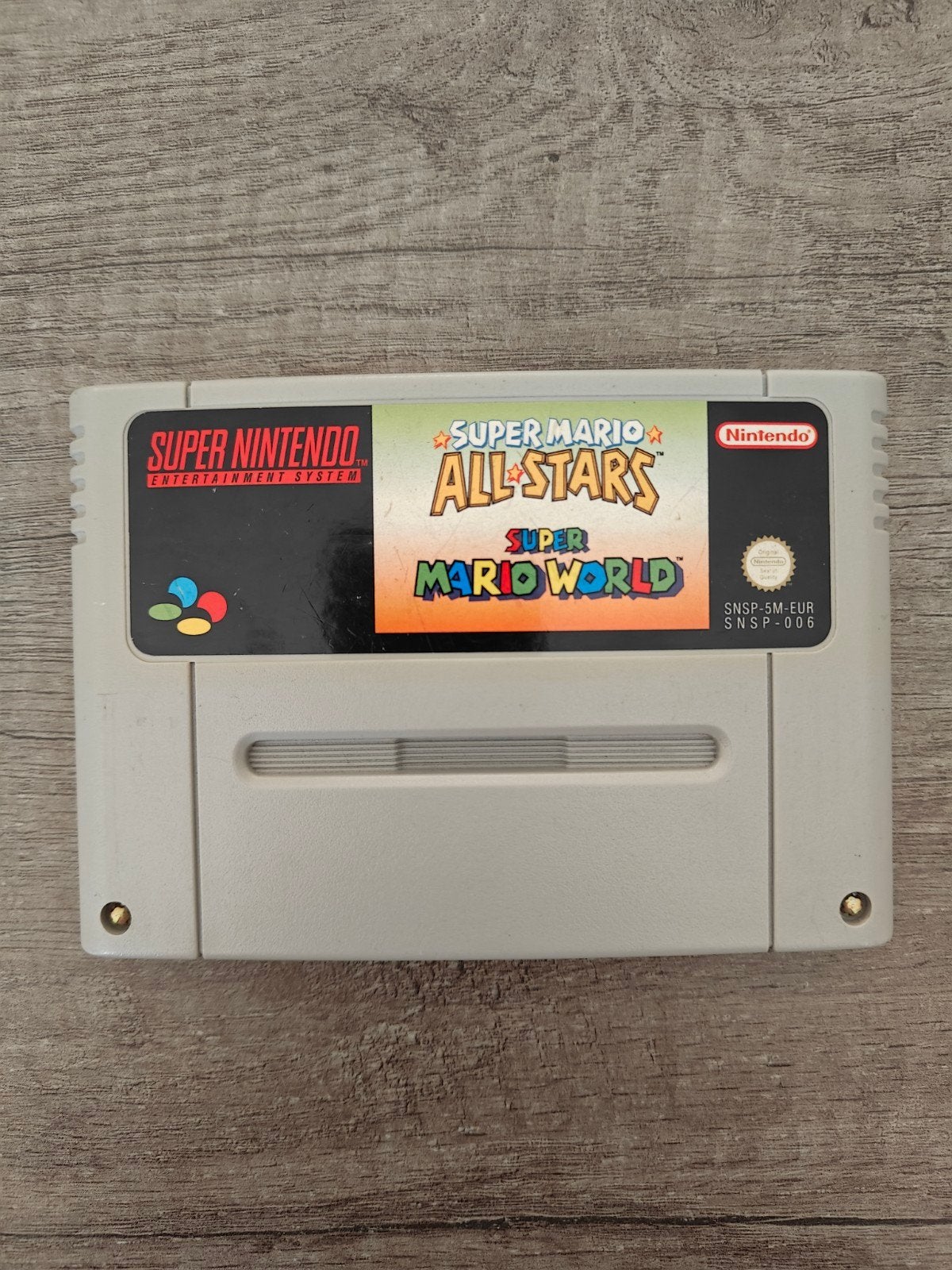 Super Mario All-Stars + Super Mario World SNES, Gebruikt, 1 speler, Ophalen of Verzenden, Vanaf 3 jaar