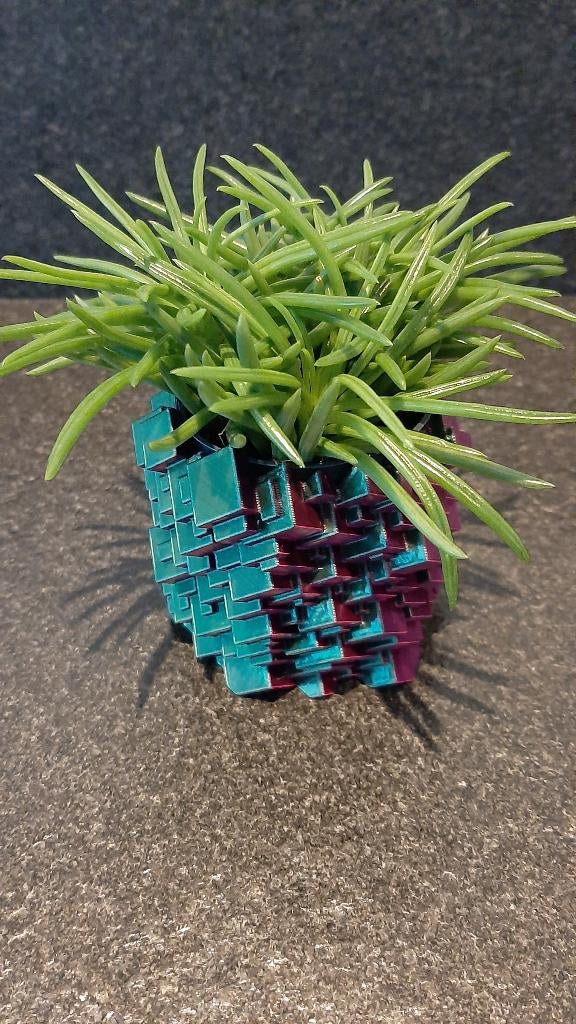 Nieuw! Bloempotje 'blokken' met persoonlijke tekst € 5,50, Overige materialen, Ophalen of Verzenden, Overige vormen, Binnen