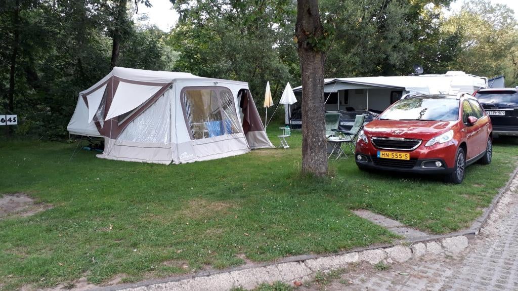 Vouwwagen Camplet Savanne, zandkleur, Caravans en Kamperen, Vouwwagens, Camp-Let, tot en met 4, Beige, Aanwezig, Ophalen
