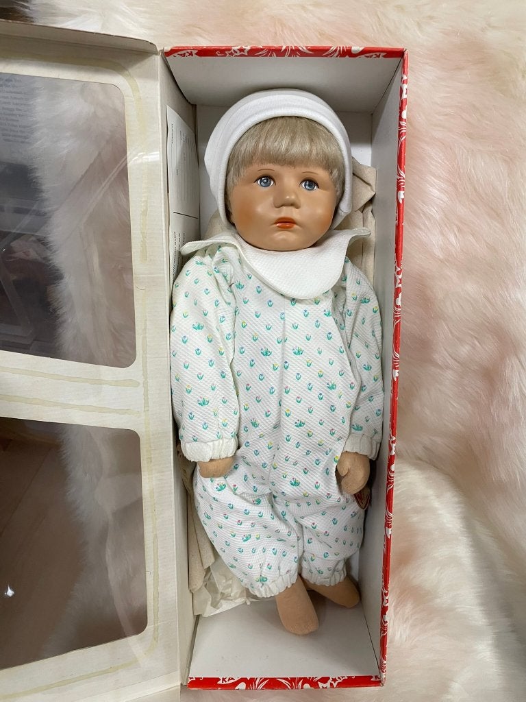 1992 Käthe Kruse Du Mein 50cm., Verzamelen, Poppen, Zo goed als nieuw, Babypop, Ophalen of Verzenden