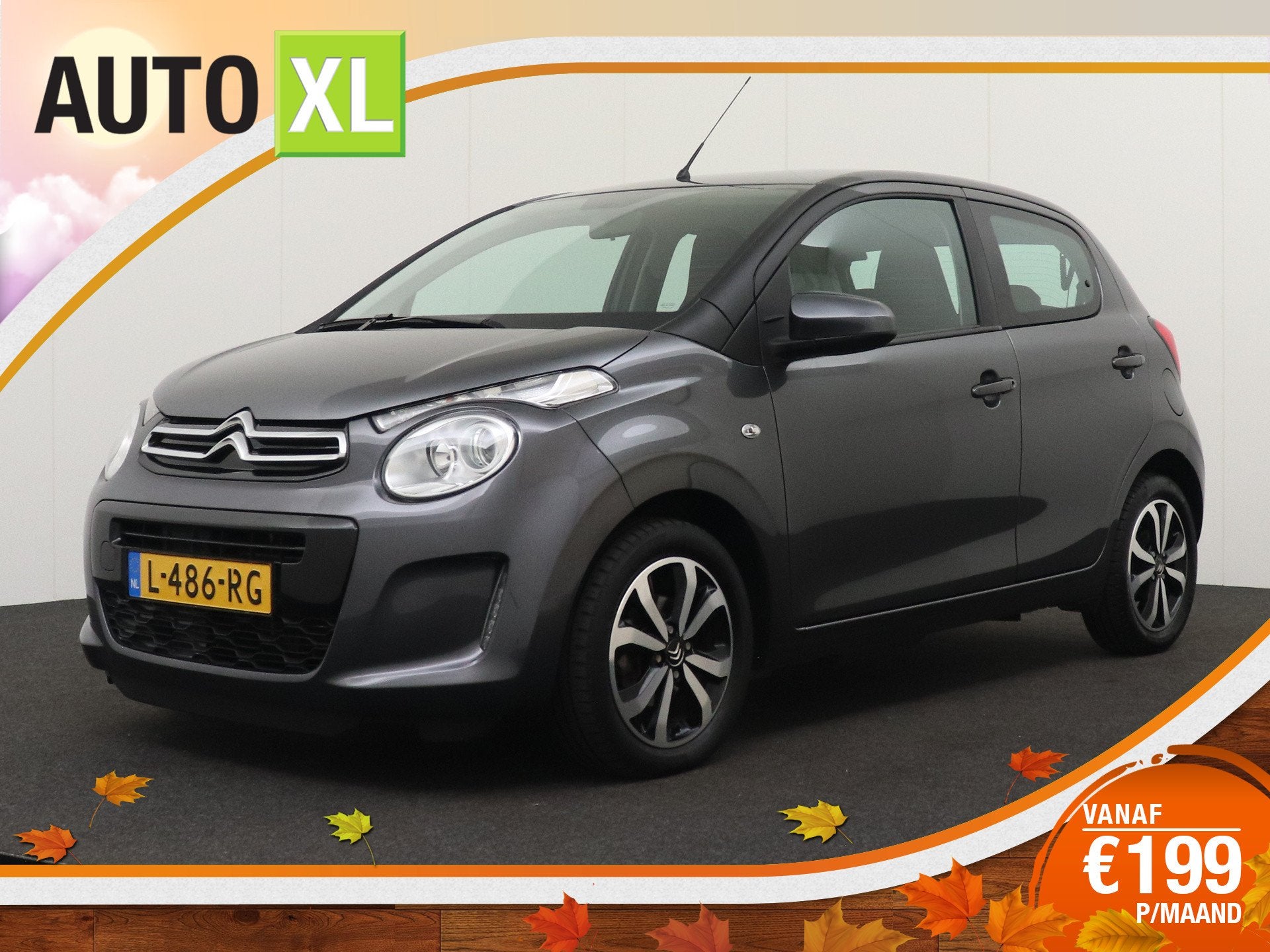 Citroën C1 1.0 VTi Shine Comfort Plus Climate Camera Carpla, Voorwielaandrijving, Dealer onderhouden, Stof, Gebruikt
