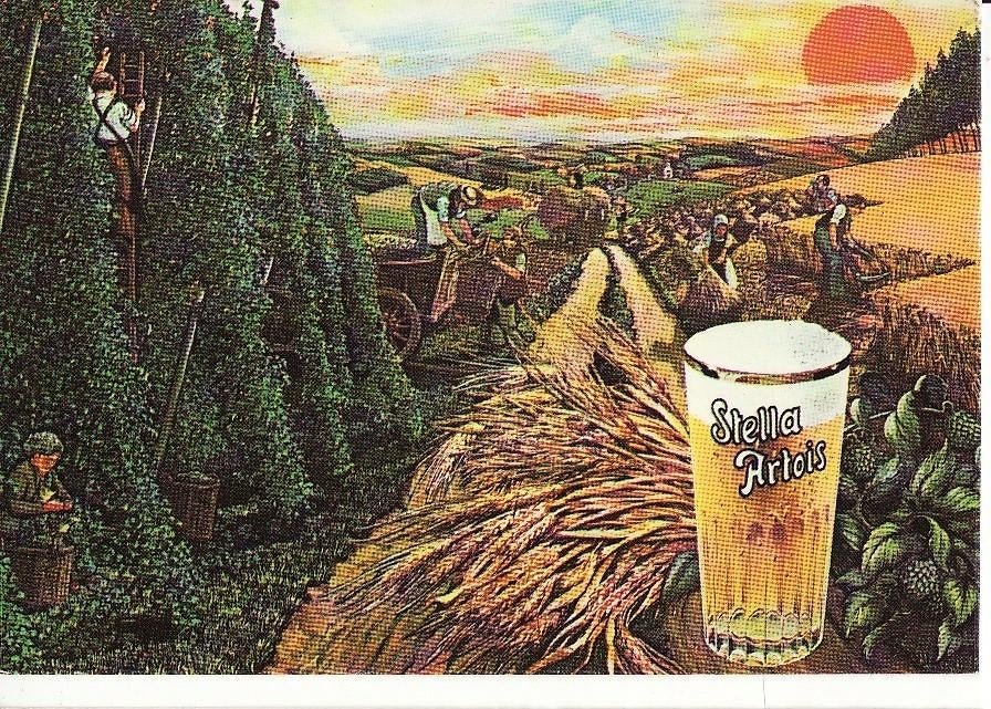 Stella Artois -Al het goede van onze bodem -Leuven 1978., Verzamelen, Biermerken, Verzenden, Zo goed als nieuw, Overige typen
