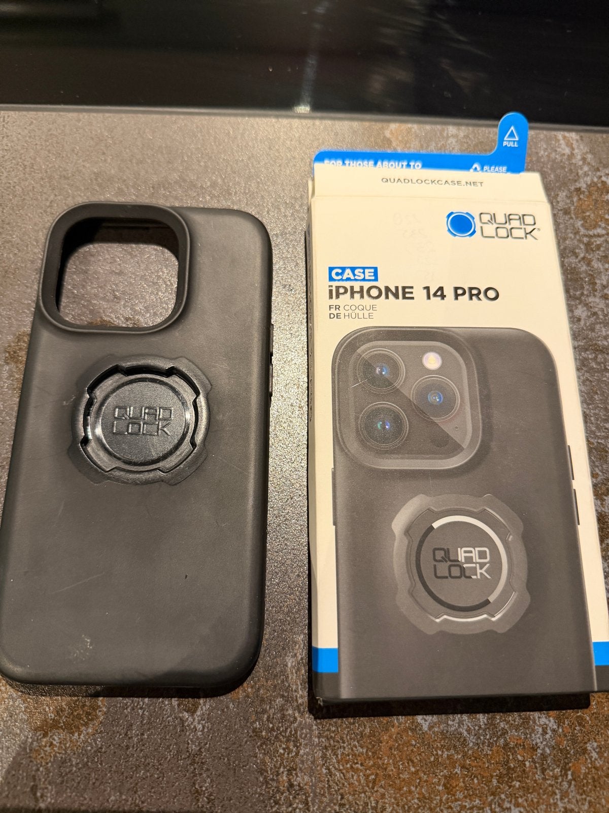 Quad Lock Hoesje voor iPhone 14 Pro - Zwart, Kunststof, Zwart, IPhone 14 Pro, Quad Lock