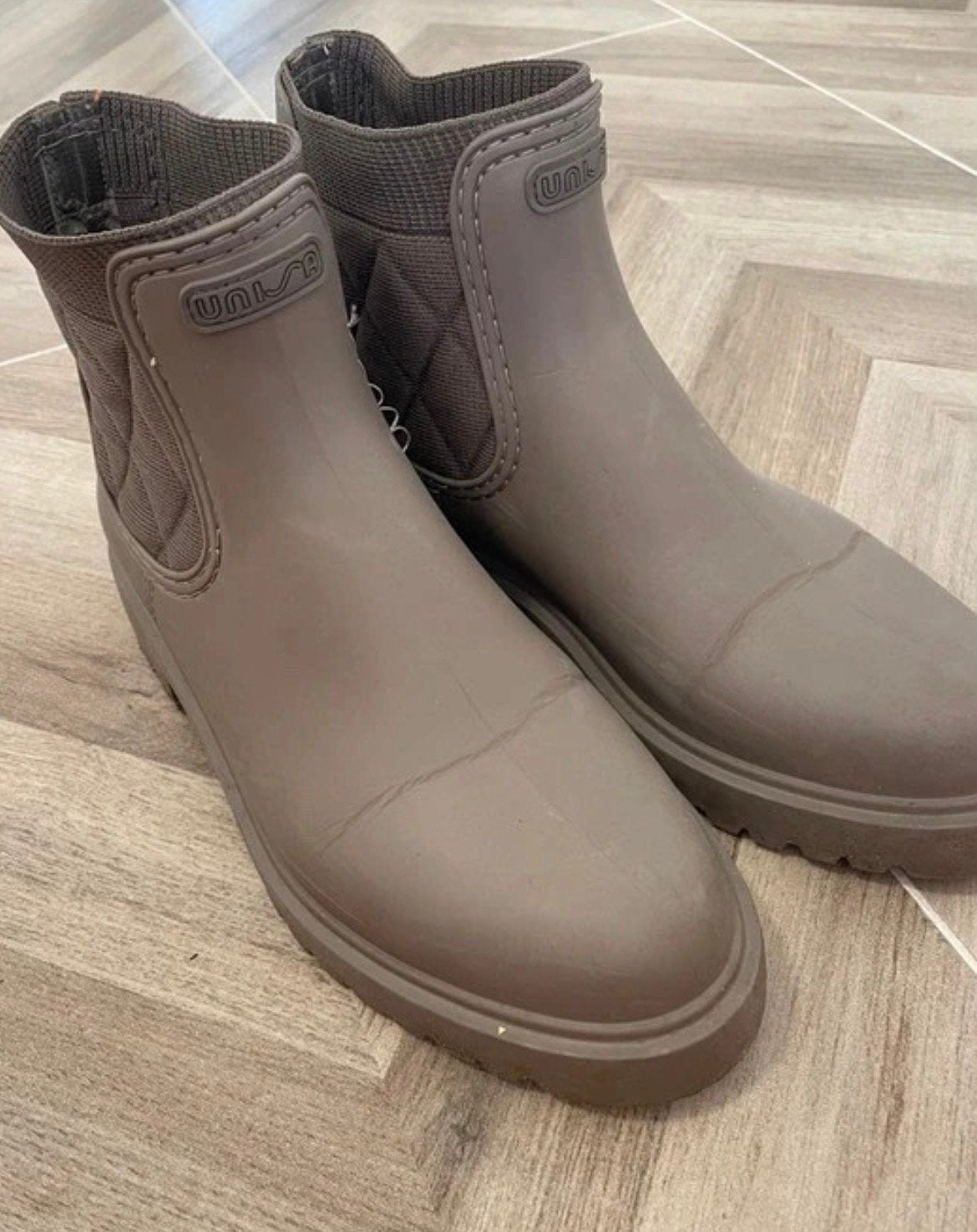 Rain ankle booths, W38-39, Ophalen of Verzenden, Zo goed als nieuw, Zwart, Boots