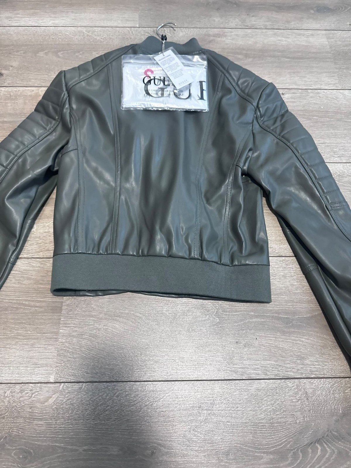 Guess leren jasje - Maat l- Nieuw met kaartjes, Guess, Ophalen of Verzenden, Nieuw, Groen