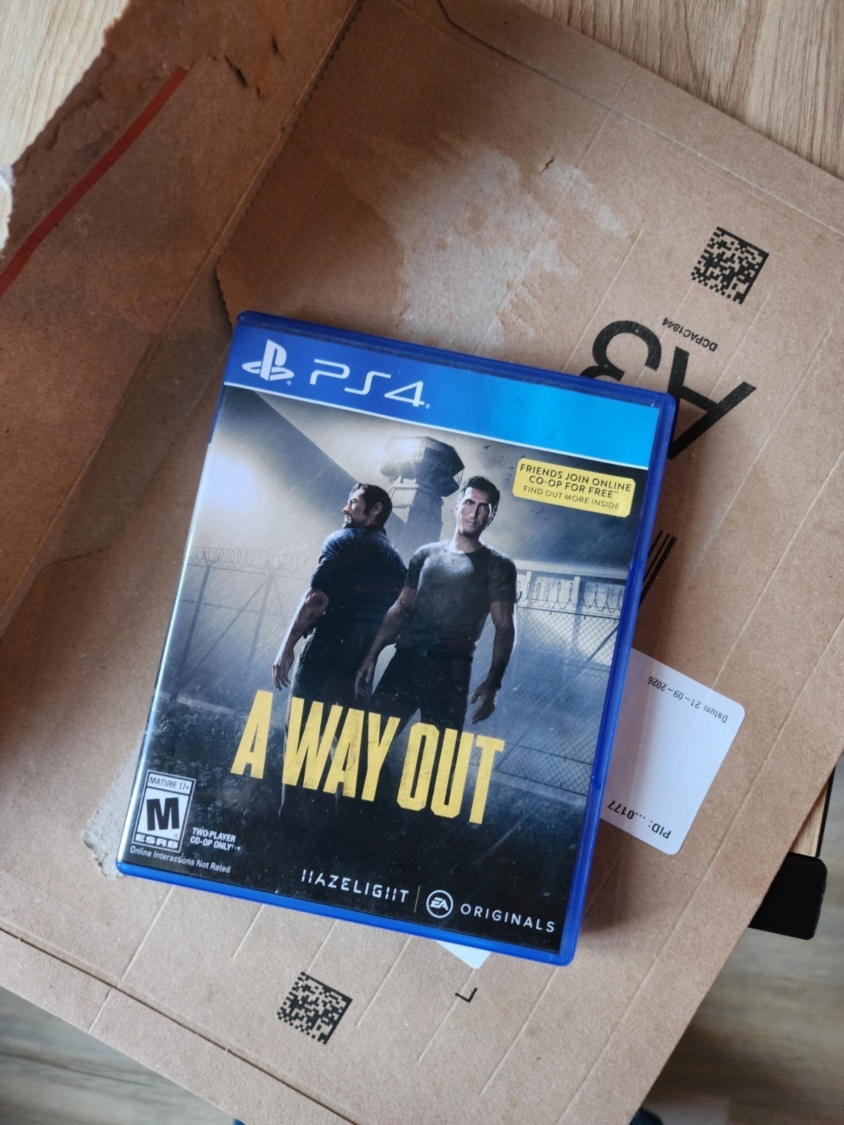 A Way Out PS4 - Co-op Avontuur, Avontuur en Actie, 2 spelers, Ophalen of Verzenden, Zo goed als nieuw