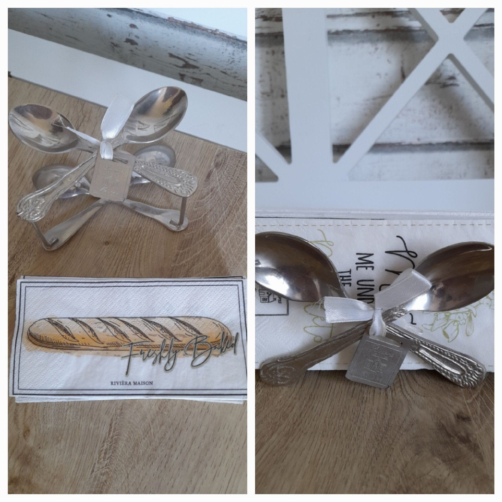 zilverkleurige servettenhouder riviera maison, Verzenden