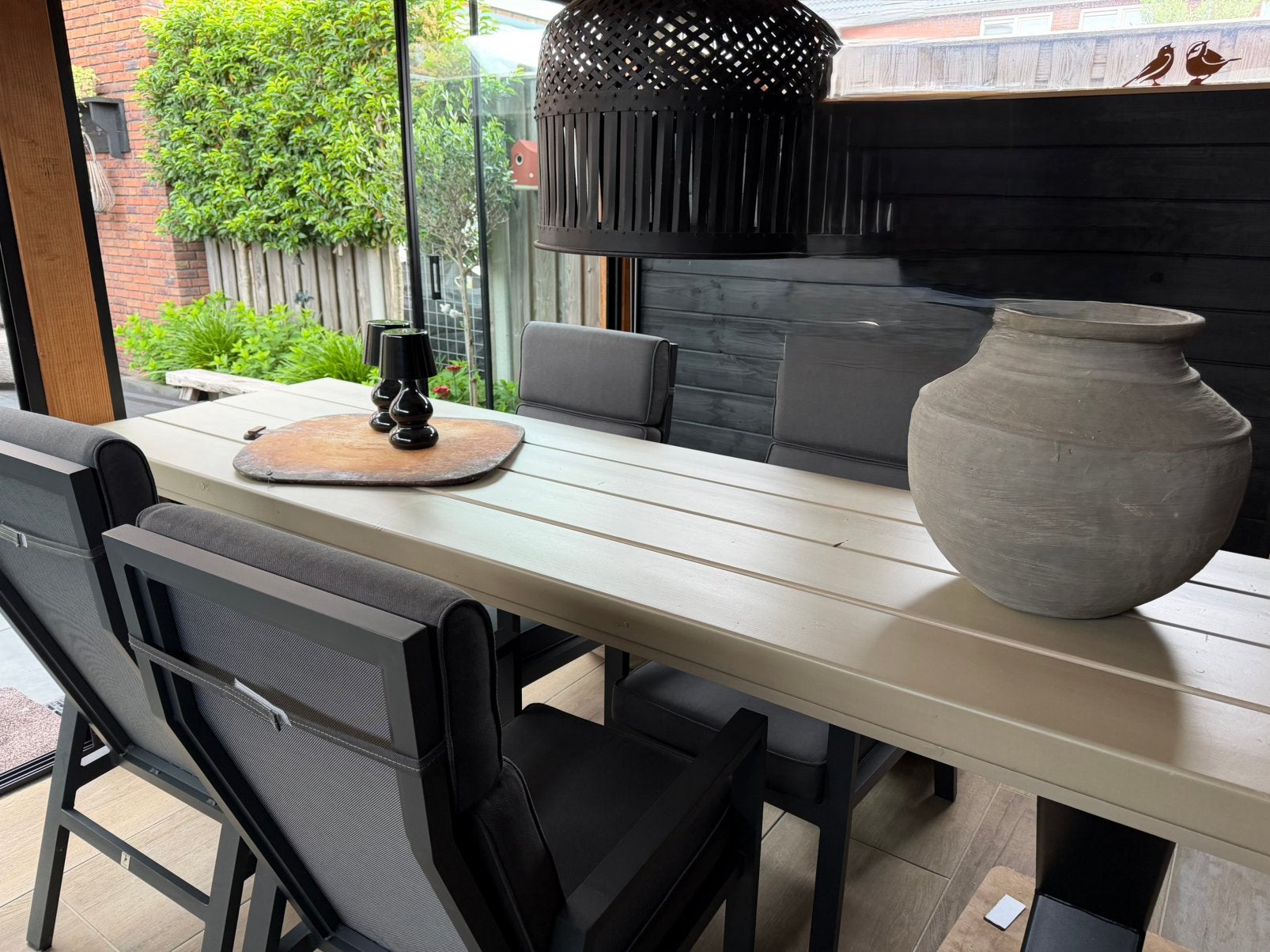 Tuintafel voor 6/8 personen, Tuin en Terras, Ophalen, Zo goed als nieuw