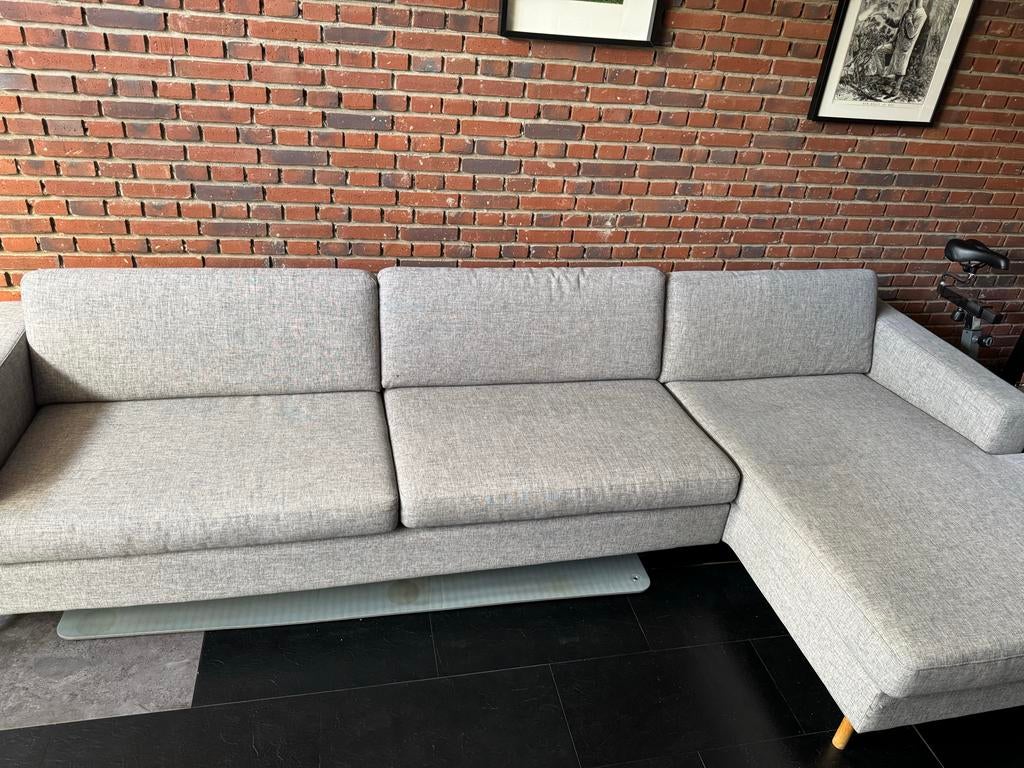 Bolia Scandinavia 3-zitsbank met chaise longue (rechts), Ophalen, 250 tot 300 cm, Gebruikt, Driepersoons