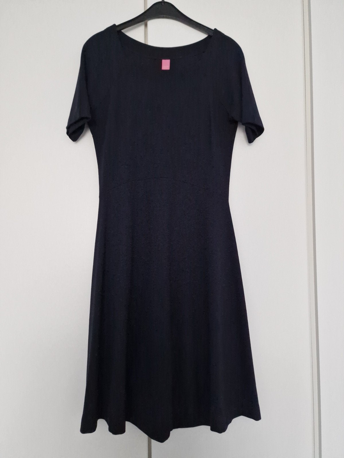 Kyra & Ko donkerblauwe jurk met korte mouwen (maat L), Kleding | Dames, Jurken, Maat 38/40 (M), Blauw, Ophalen of Verzenden, Zo goed als nieuw