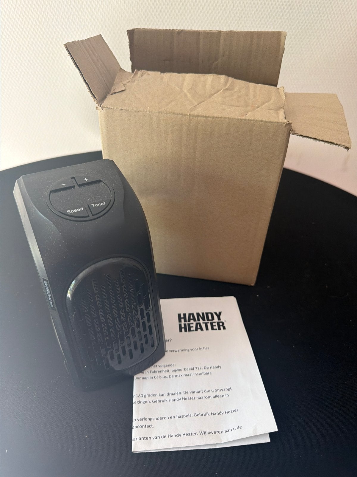Handy Heater Draagbare Elektrische Kachel 370W, Ophalen, Zo goed als nieuw