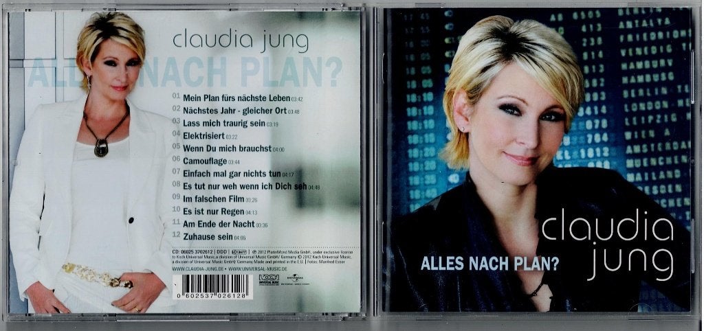 claudia jung ALLES NACH PLAN, Ophalen of Verzenden, Zo goed als nieuw, Schlager