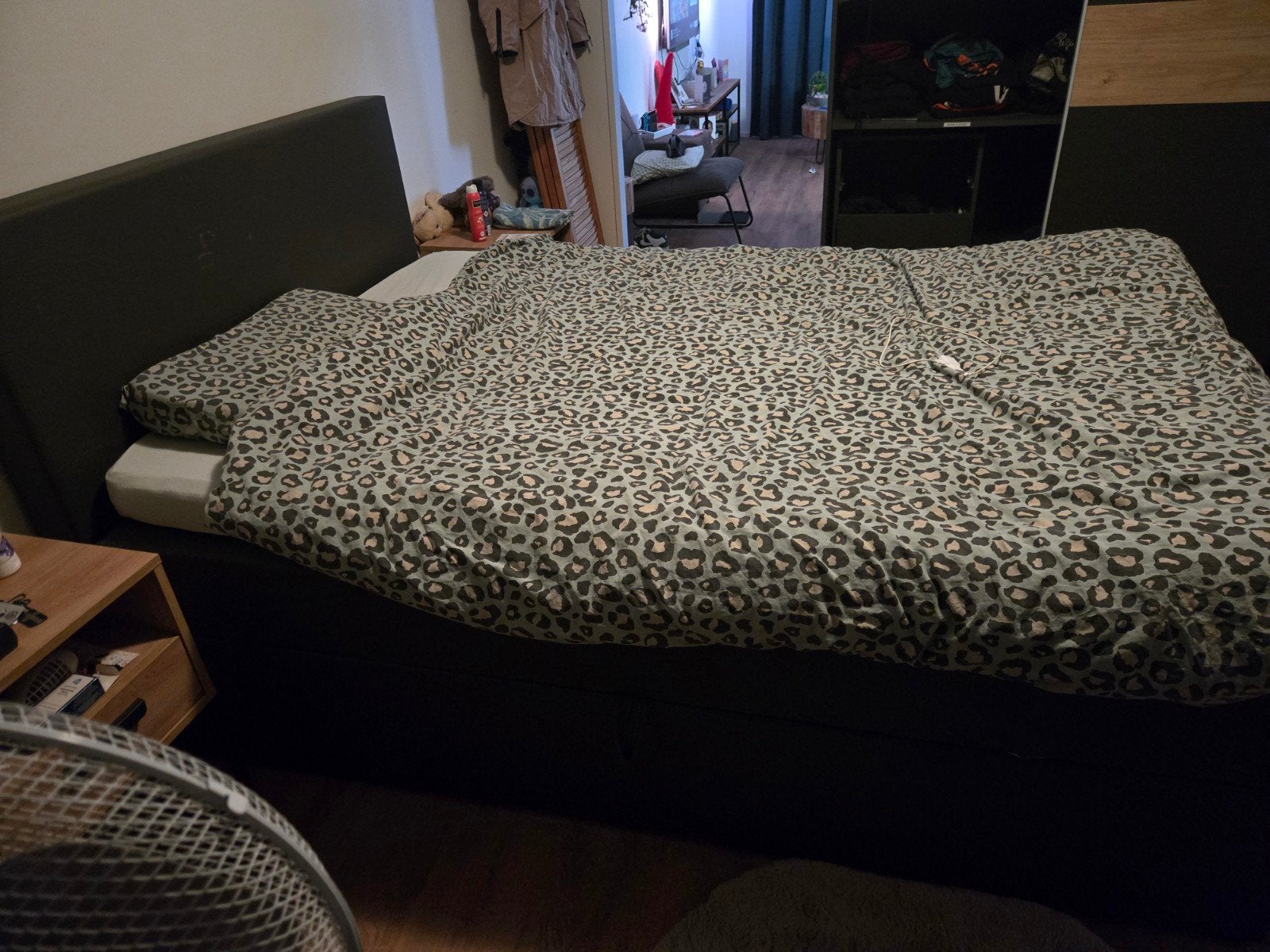 Bed boxspring leenbakker, Ophalen, Gebruikt, Tweepersoons, 140 cm