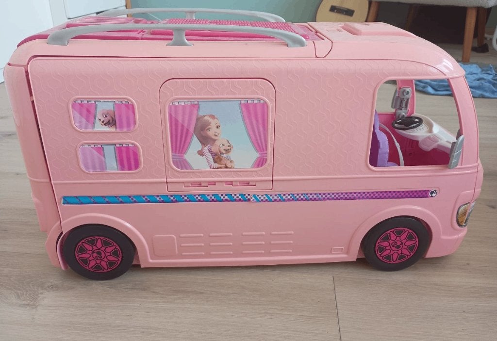 Barbiecamper, Kinderen en Baby's, Speelgoed | Poppenhuizen, Ophalen, Gebruikt, Poppenhuis
