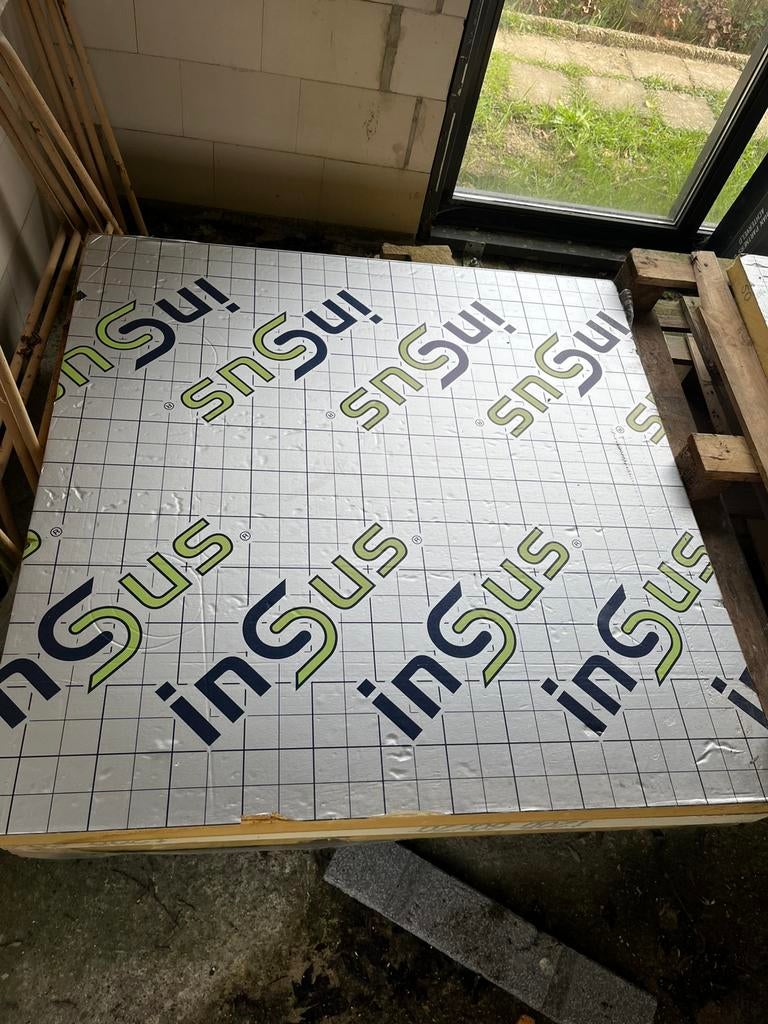 Pir afschot 3x70/60 en 0,5 plaat 60/50, 4 tot 8 cm, Nieuw, Hardschuim (Pir), Minder dan 5 m²
