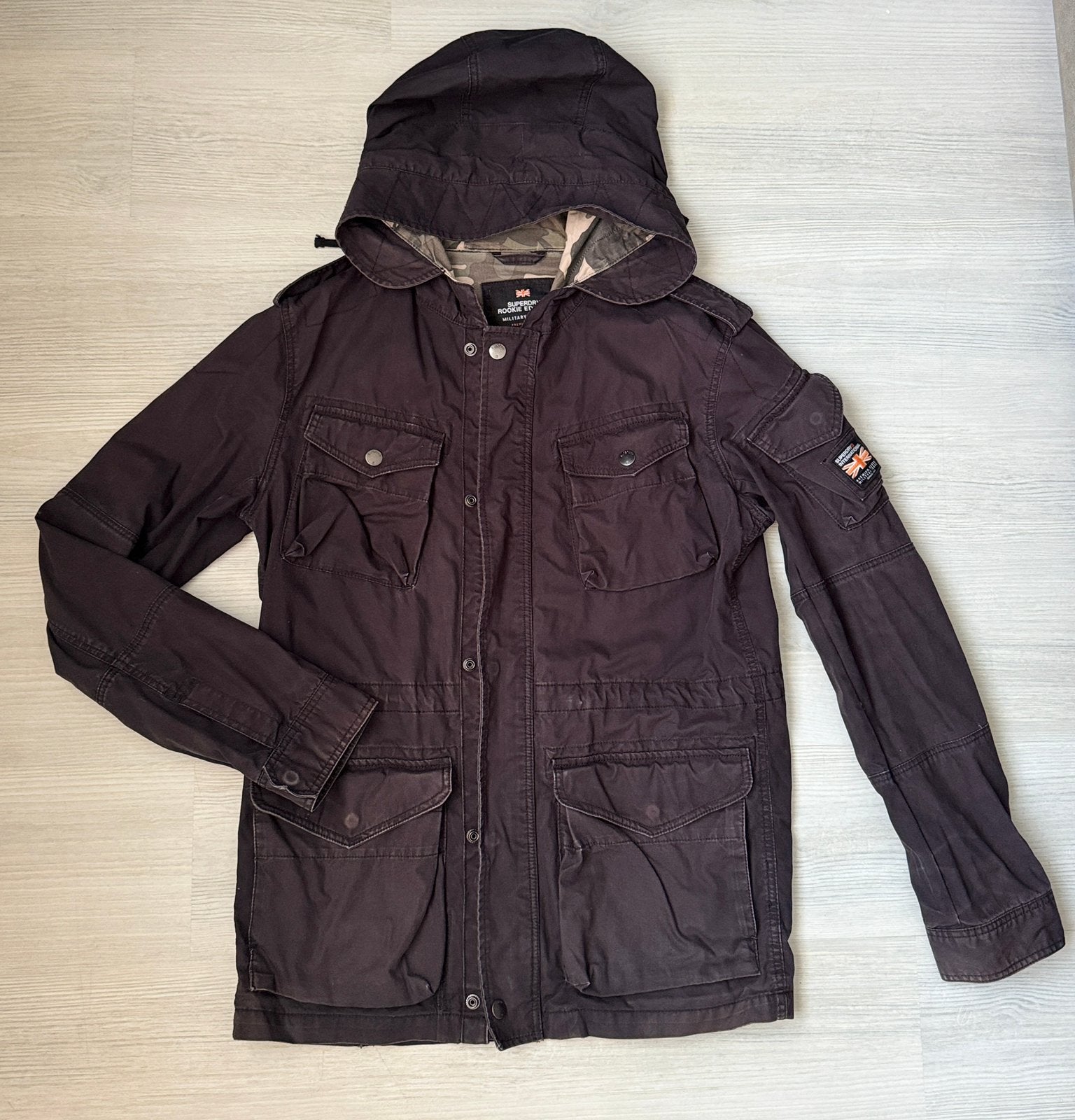 Super dry jas maat L, Ophalen of Verzenden, Gedragen, Maat 52/54 (L), Zwart