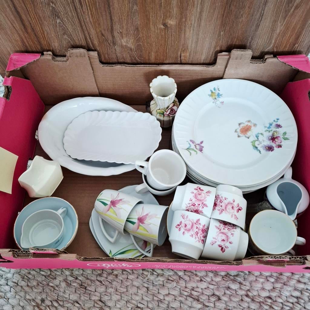 Grote lot vintage servies / woondecor (5 dozen), Diversen, Ophalen, Zo goed als nieuw