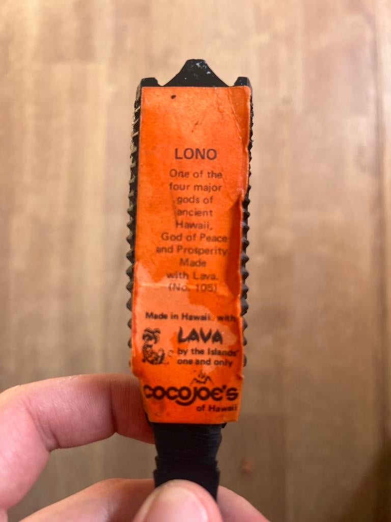 Vintage Hawaiiaanse Lono God Briefopener - Lava Steen, Ophalen of Verzenden
