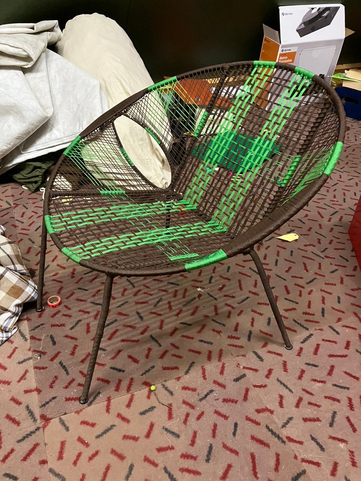 Draadstoel als nieuw, Huis en Inrichting, Stoelen, Ophalen, Zo goed als nieuw, Eén