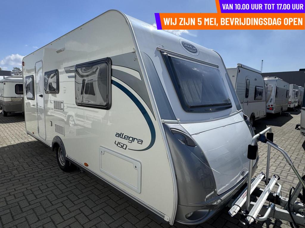 CARAVELAIR ALLEGRA 450  ENKELE BEDDEN,RONDZIT,VOORTENT,MOVE, Rondzit, Bedrijf, 6 tot 7 meter, Caravelair