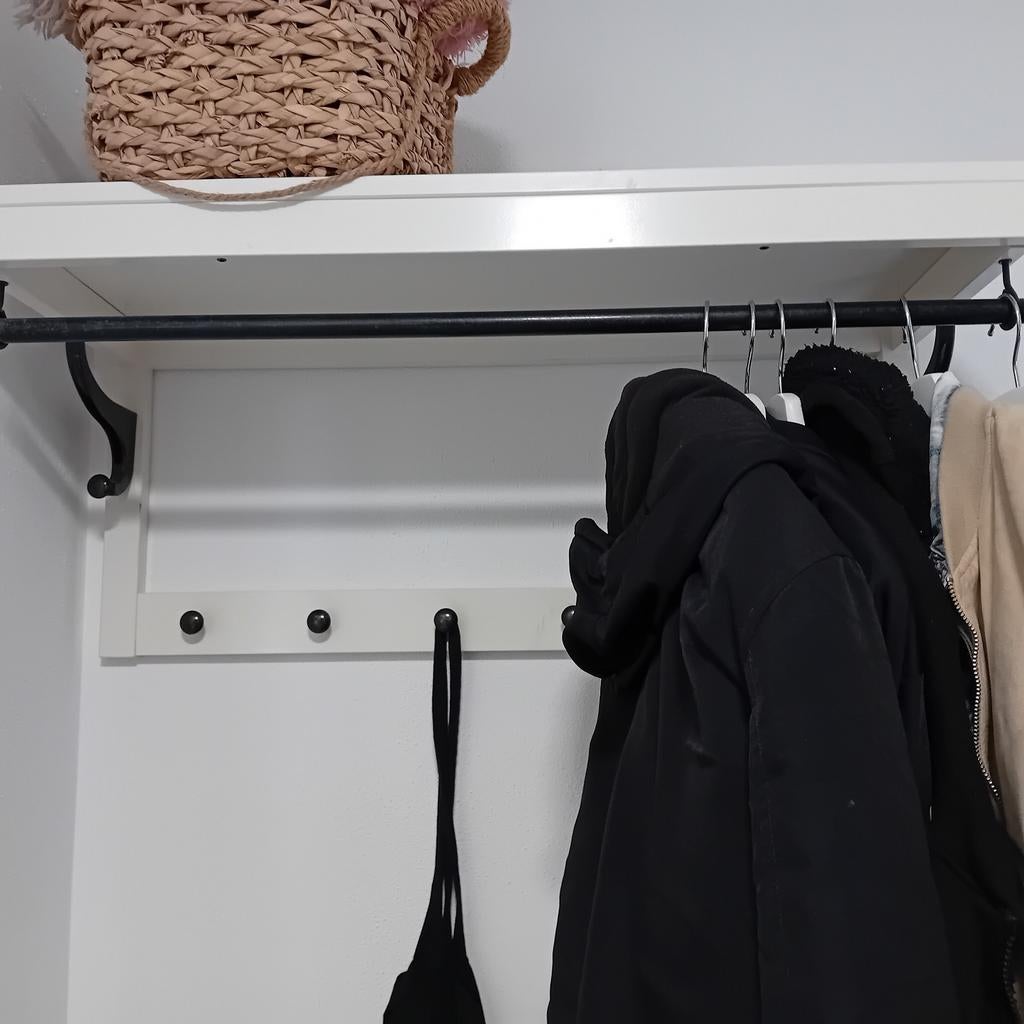 IKEA Kapstok met plank en roede, Gebruikt, Minder dan 100 cm, Hout, Ophalen