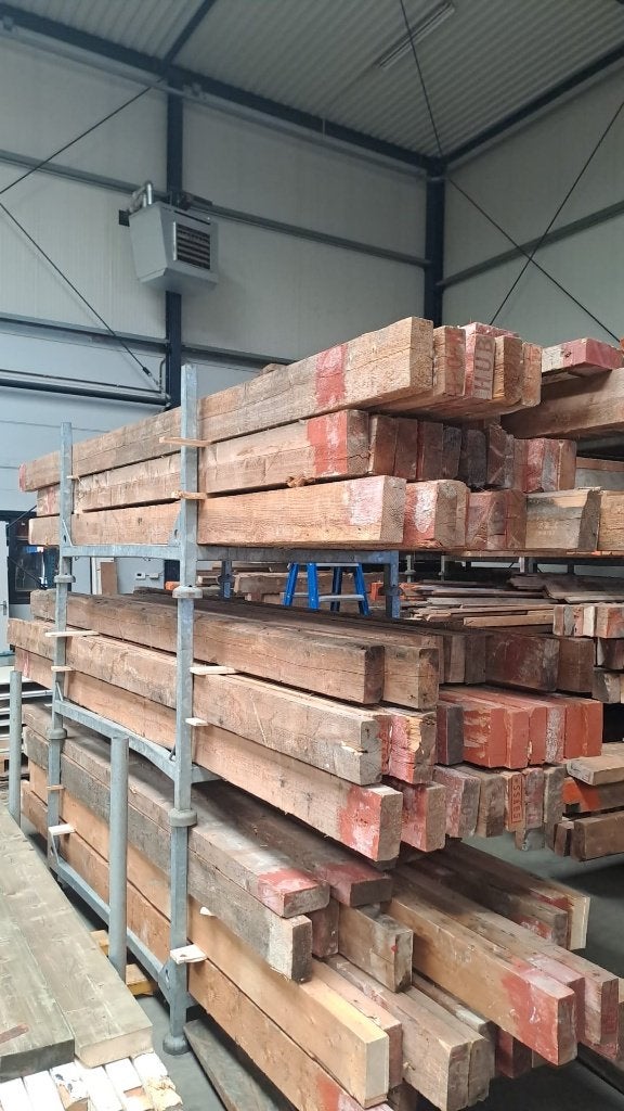 Veel balken 17/17,5 x 7,5 variabele lengtes 2,50 - 4,80, Ophalen, Gebruikt, 250 cm of meer, Balken