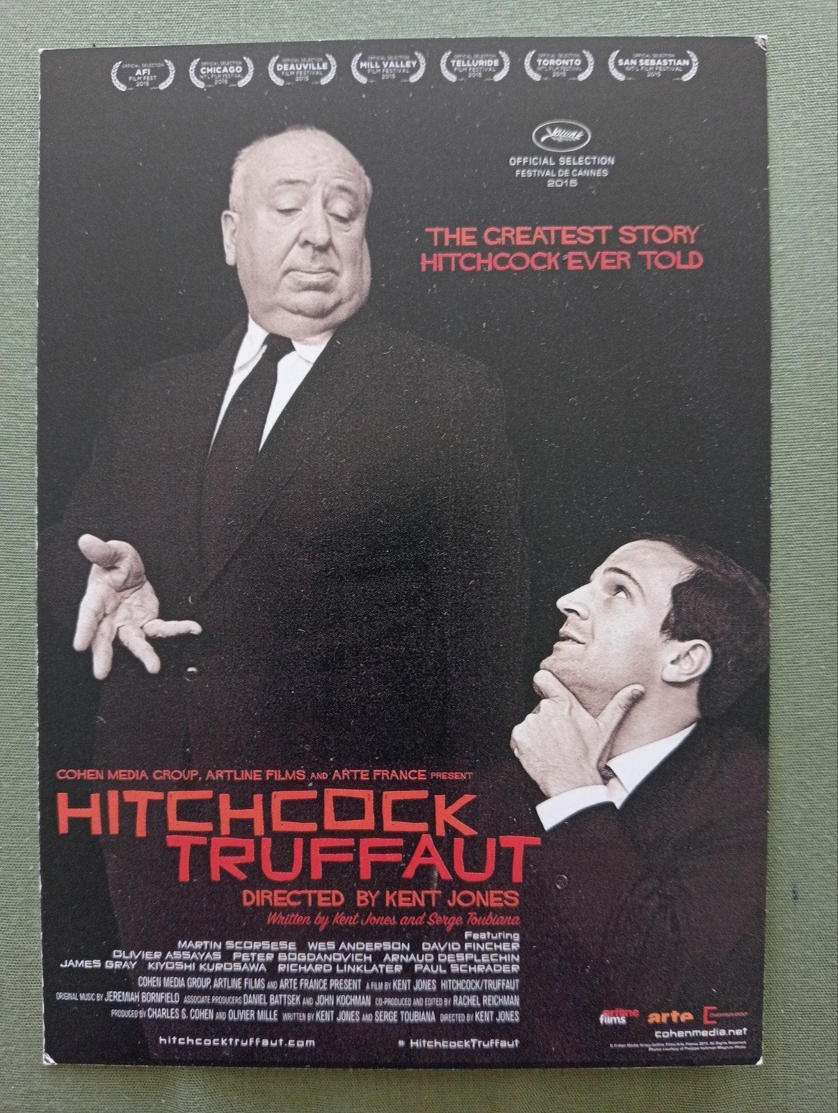 Hitchcock/Truffaut - Documentaire Filmposter, Ophalen of Verzenden, Overige thema's