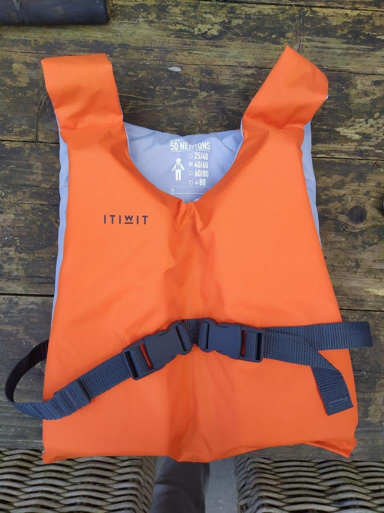 Kinder reddingsvest 40-60kg, Watersport en Boten, Ophalen of Verzenden, Zo goed als nieuw, Kind, Reddingsvest of Zwemvest