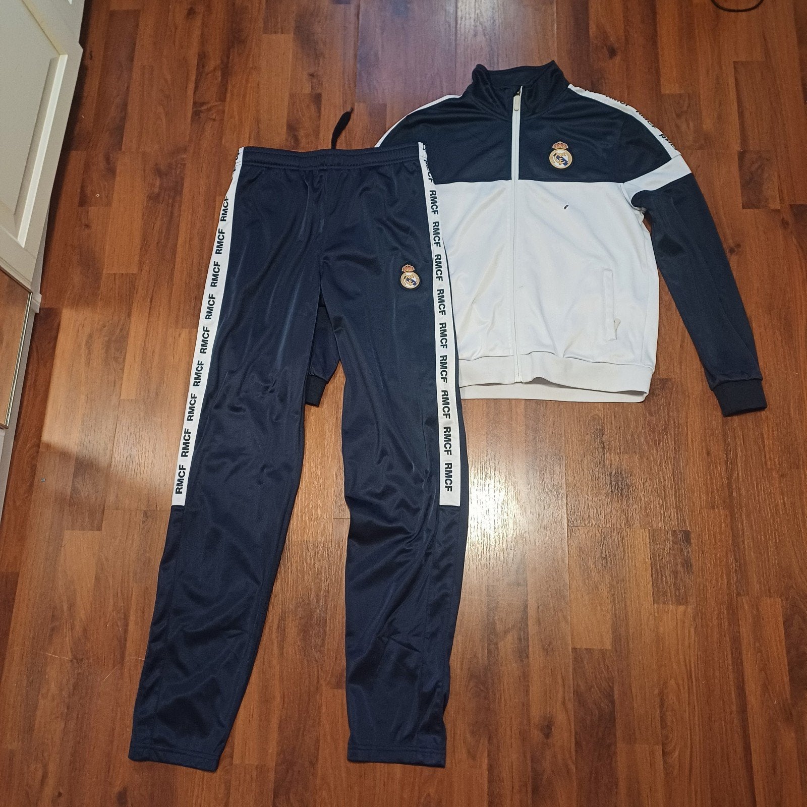Real Madrid trainingspak, Ophalen of Verzenden, Gedragen, Blauw, Voetbal