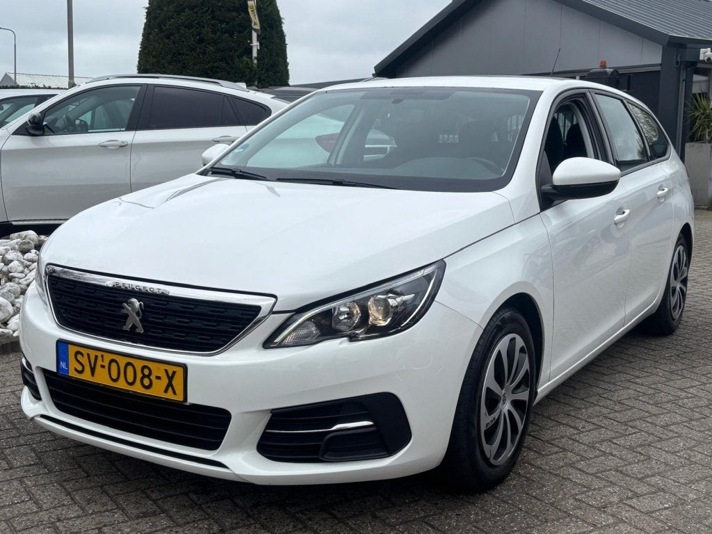 Peugeot 308 SW 1.6 HDI 2018 Wit Trekhaak Facelift (bj 2018), Auto's, Peugeot, Bedrijf, Te koop, ABS, Achteruitrijcamera, Airbags