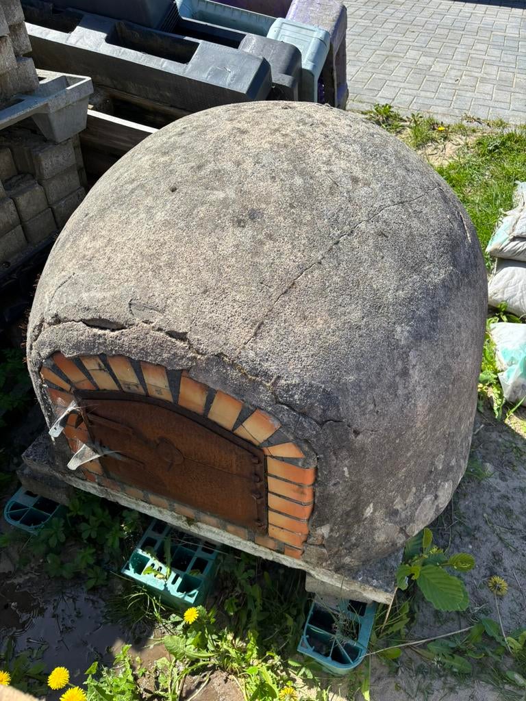 Houtgestookte stenen pizza oven, Ophalen, Gebruikt