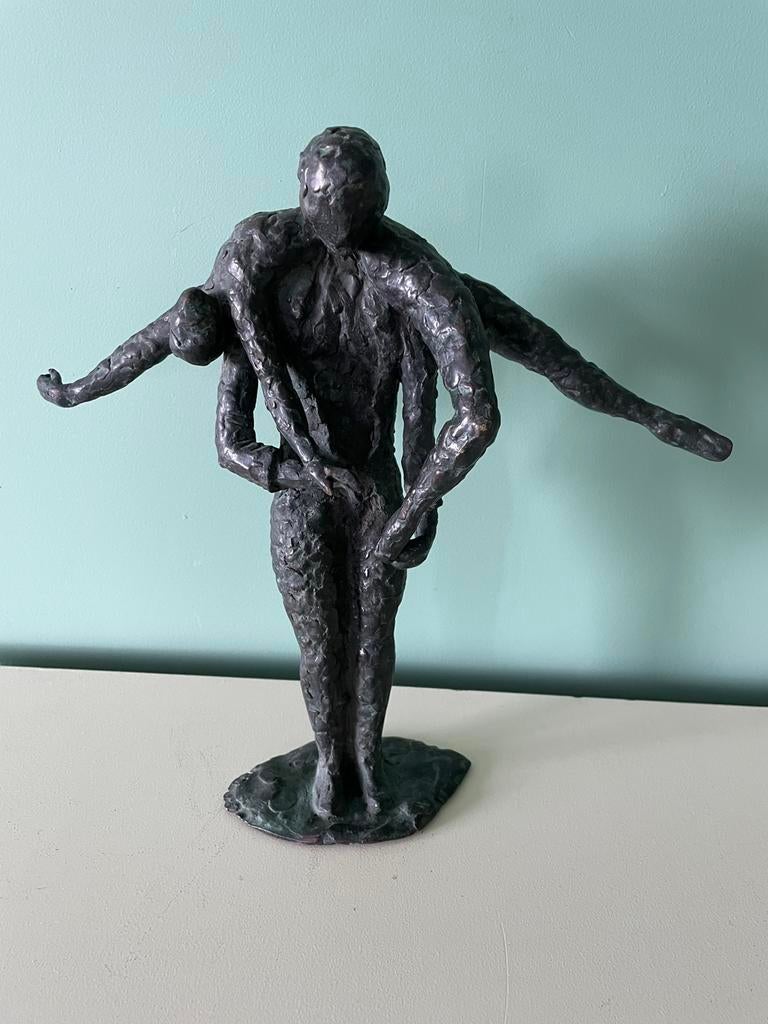 Gea M. Pellaerts | gestileerde figuren | brons | 1950-1999, Antiek en Kunst, Antiek | Koper en Brons, Brons, Ophalen of Verzenden