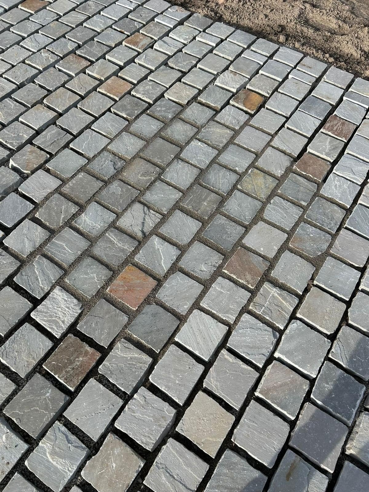 Kandla Grey Terrastegels 14x20x5-7 cm - Natuursteen, Tuin en Terras, Ophalen of Verzenden, Nieuw, Natuursteen, Terrastegels