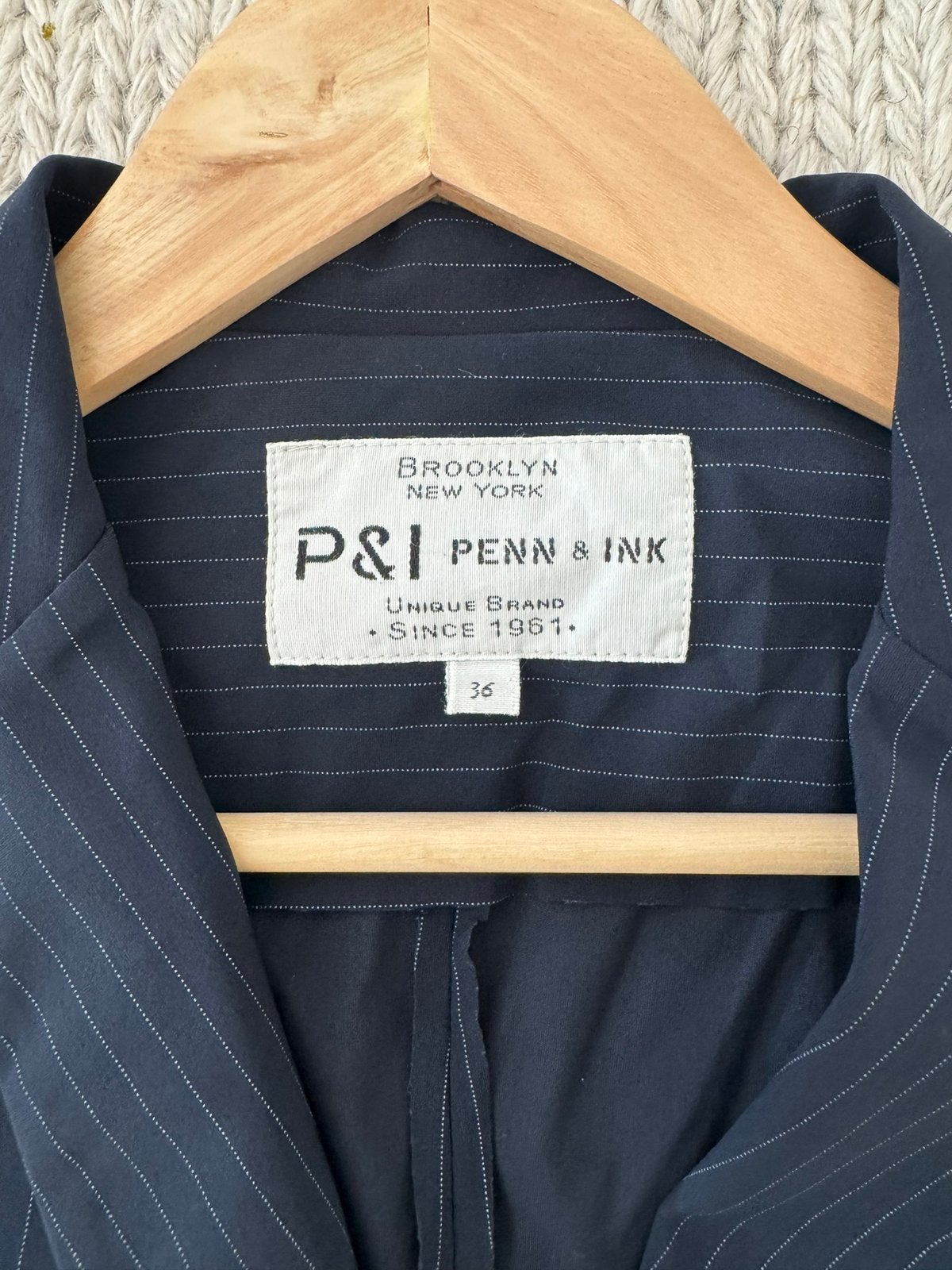 Penn & Ink blazer / jasje, Kleding | Dames, Ophalen of Verzenden, Zo goed als nieuw, Maat 36 (S), Blauw