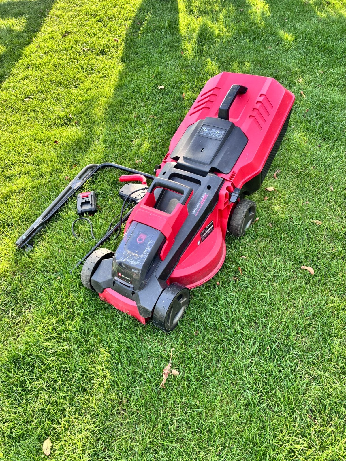 Einhell Brushless Energy Accu Grasmaaier met Accu en Lader, Tuin en Terras, Grasmaaiers, Cirkelmaaier, Accu-grasmaaier, Ophalen of Verzenden