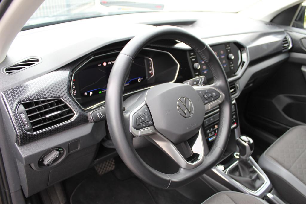 Volkswagen T-Cross 1.0 TSI Carat DSG-automaat | Apple carpla, Automatische klimaatregeling, Gebruikt, Zwart, Zwart