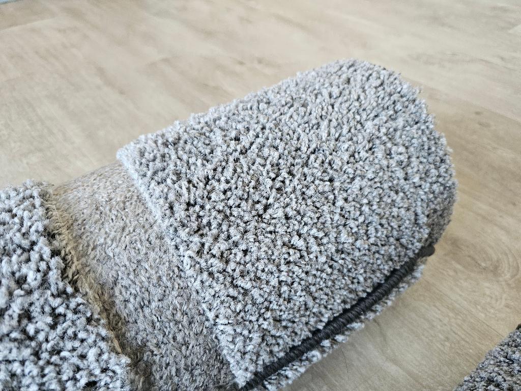 Grijs vloerkleed 170x230 cm - hoogpolig - schoon, Ophalen, 150 tot 200 cm, 200 cm of meer, Zo goed als nieuw