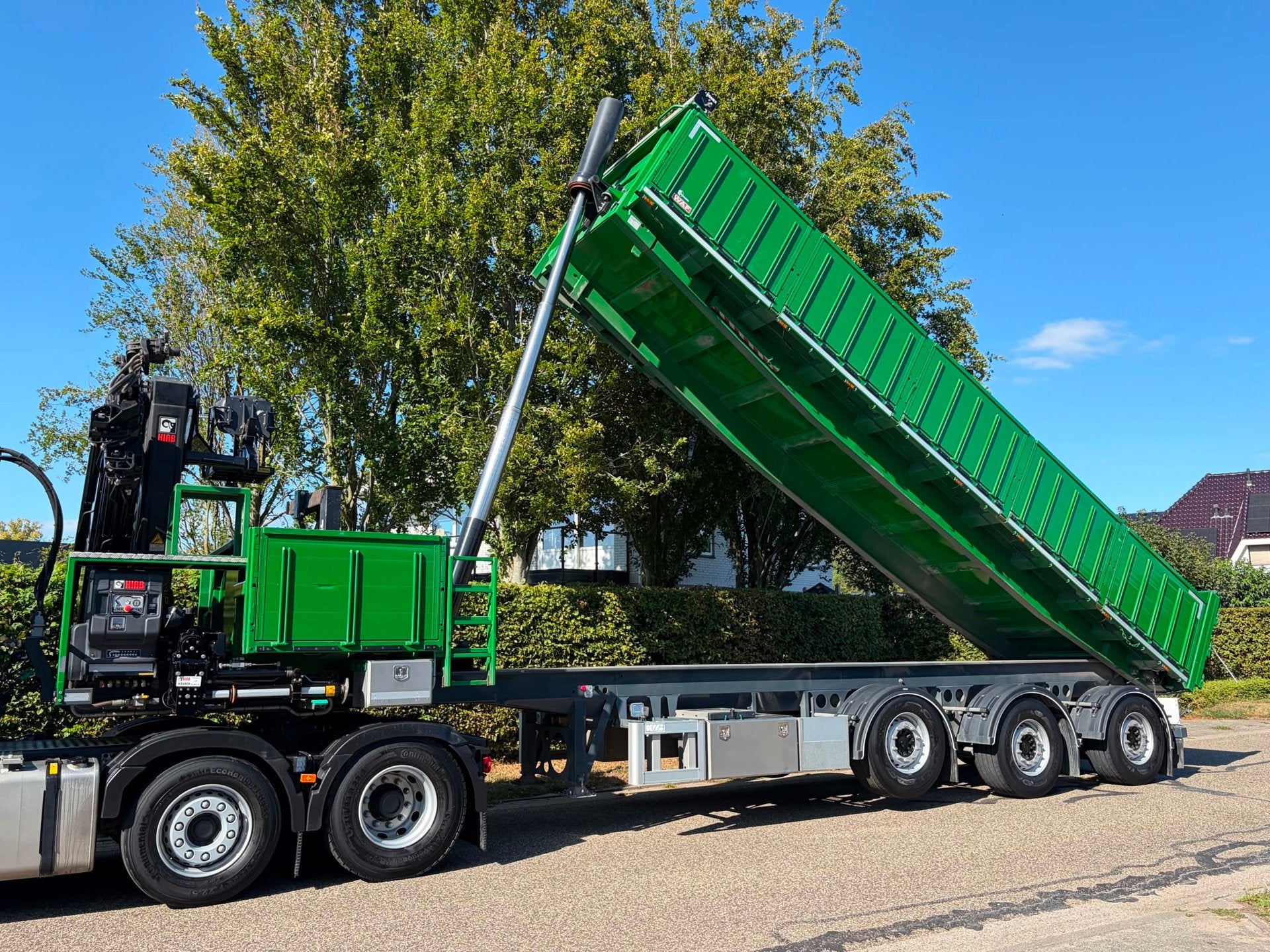 Volvo FH500 6x2 , KWB oplegger , HIAB kraan , Mol kipper , 2, Auto's, Automaat, 510 pk, Origineel Nederlands, Bedrijf