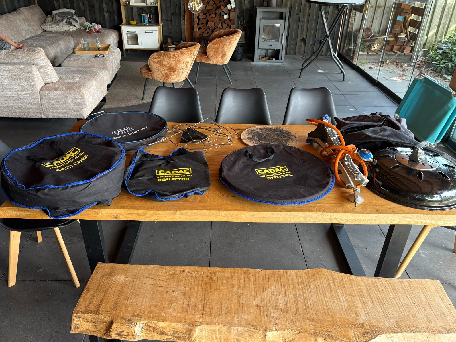Cadac Skottelbraai set met diverse accessoires, Ophalen, Gebruikt